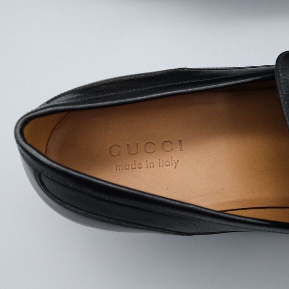 Gucci Men's GG LA Patch High Loomis Leather Loafers Men's Size 12 535298 - Picture 15 of 16